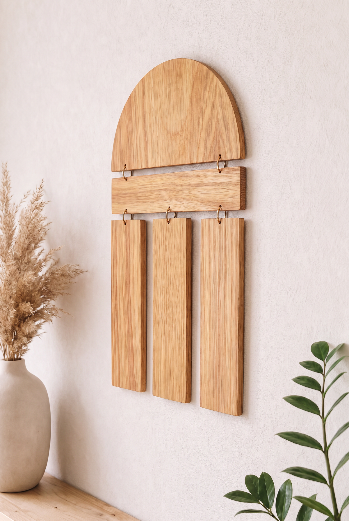 Rainfall, wooden wall hanging