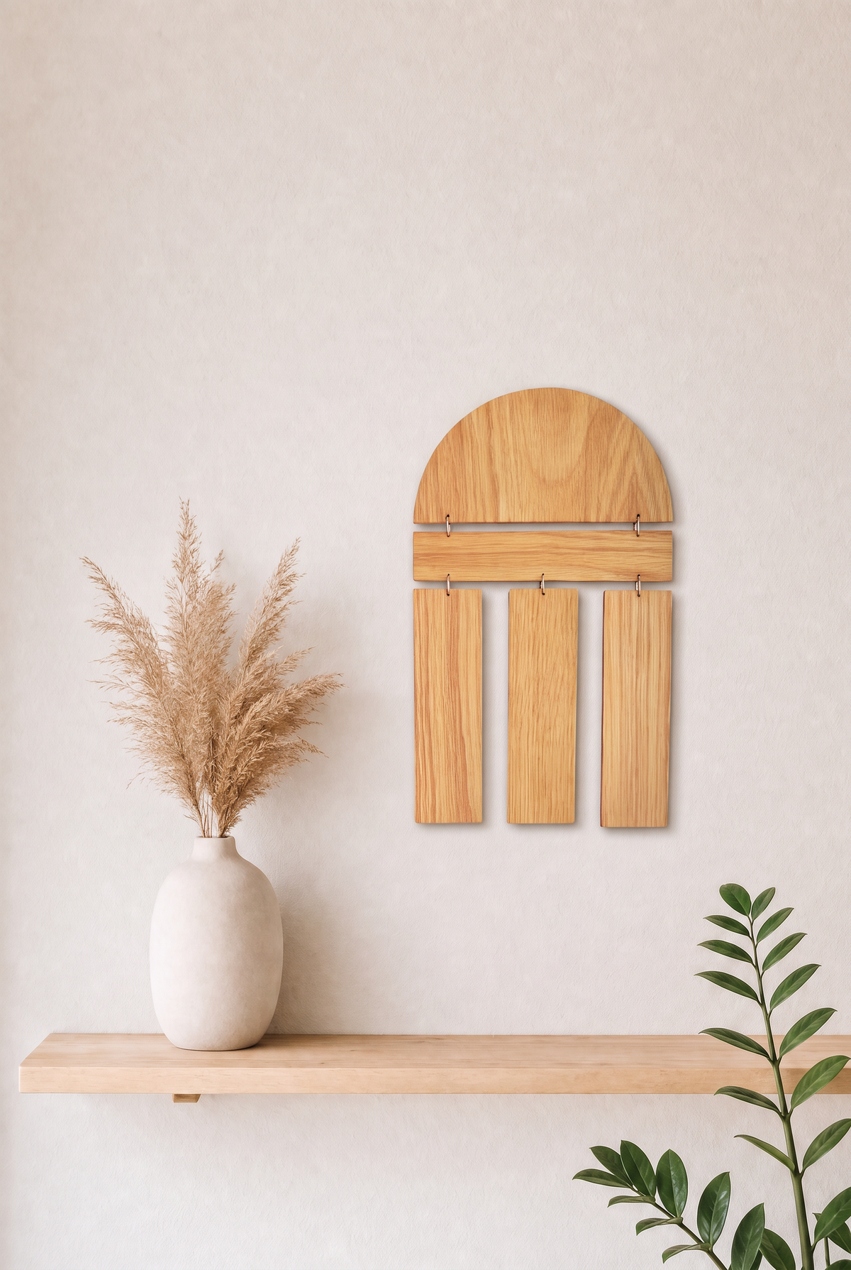 Rainfall, wooden wall hanging