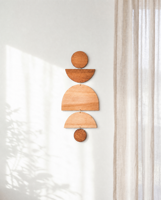 Reflections, wooden wall hanging