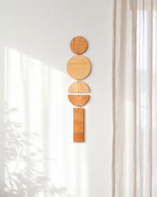 Balance, wooden wall hanging