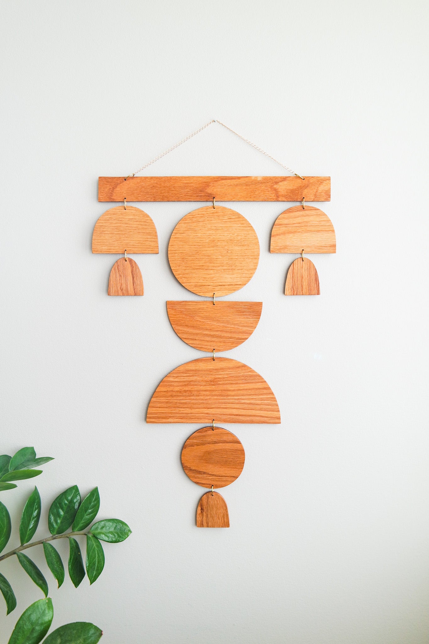 Main front view of large size wooden wall hanging made from salvaged wood. A product of Wall Echoes.