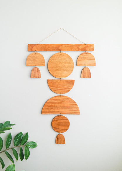 Main front view of large size wooden wall hanging made from salvaged wood. A product of Wall Echoes.